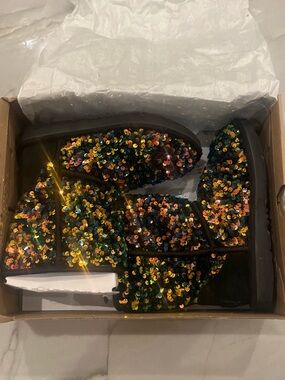 UGG Women's Sequin Short Boot - Black with Multicolor Sequins